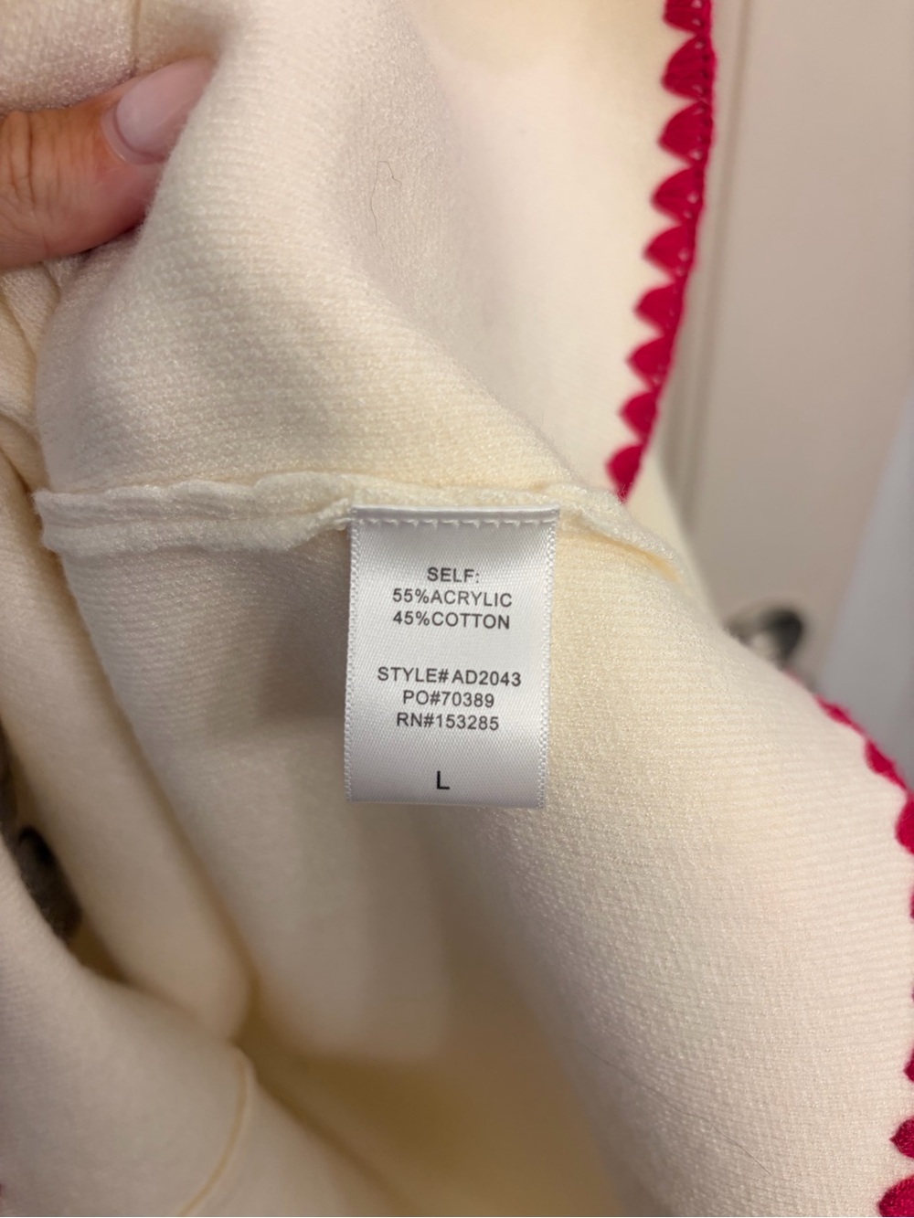 Able Cream Maxi Dress with Pink Trim and Yellow Embroidery - Picture 7 of 7